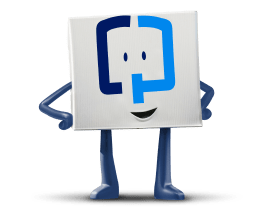 The Cologuard mascot standing with his hands on his hips