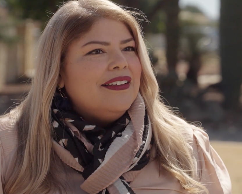 Yla smiles as she shared her Cologuard story.