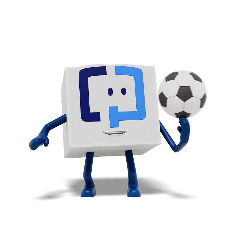 THE COLOGUARD PLUS BOX HOLDS A SOCCER BALL ON A SOCCER FIELD.