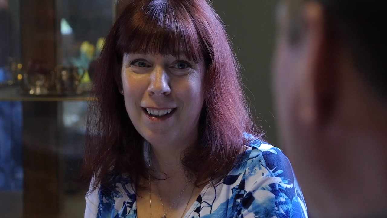 Dorothy smiles as she recounts her Cologuard test story.
