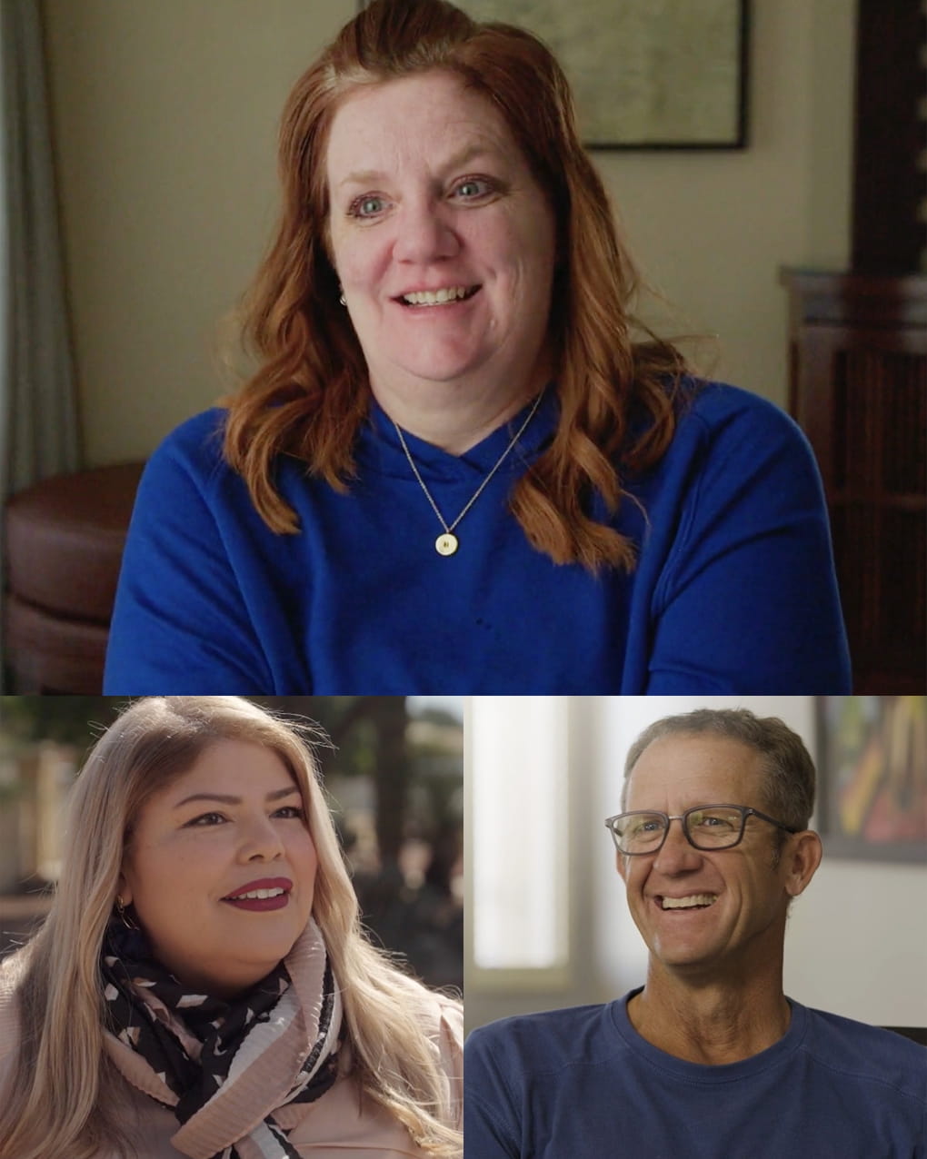 Three patients who screened with Cologuard - Meghan, Yla, and Scott